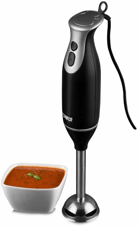Tower T12014 - Black and Stainless Steel Hand Blender - 300W - N/A energy