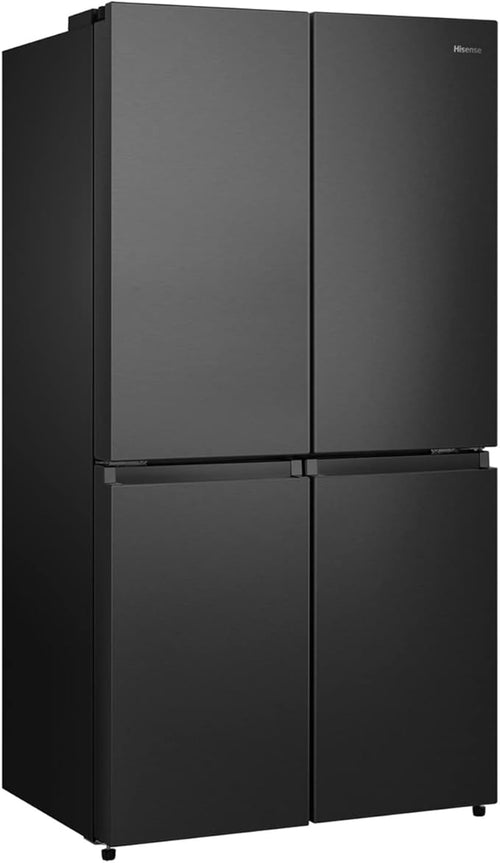 Hisense RQ758N4SAFE - Black American Fridge Freezer - 609L Total Capacity - E Energy Rating