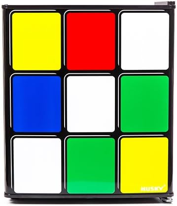 Husky HU231 Rubiks Cube Mini Fridge - Black Mini Fridge - 43 Litres - F Energy Rating