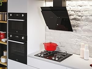 Hoover HCE160N - Black Chimney Hood - 63dB - 60cm - C Energy