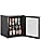 Willow WBC48B - Black 48L Wine Cooler - Triple Glazed Glass Door - E Energy Rating