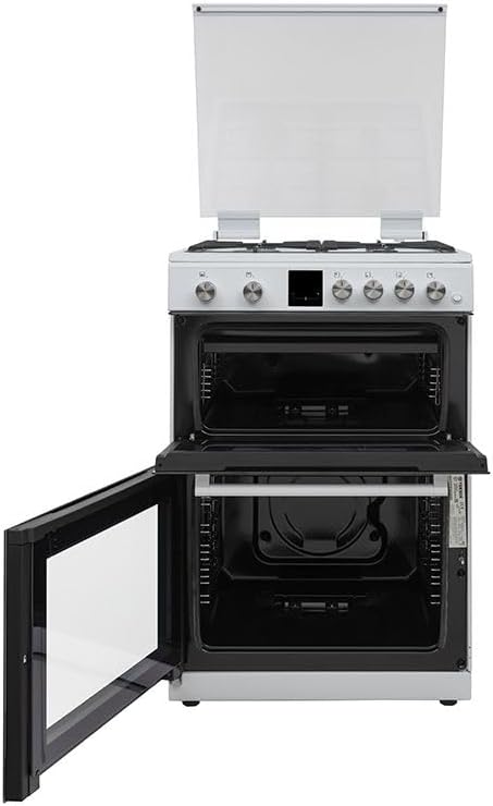 Teknix TKGD60W - White 60cm Double Oven Gas Cooker - A Energy