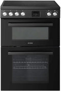 Teknix TKED64INDB - Black 60cm Induction Double Oven Electric Cooker - 4 Zones, 99L Capacity, A Energy