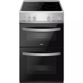 Amica AFC502SS 50Cm Ceramic Cooker Twin Cavity - Stainless Steel  - A/A energy - Display