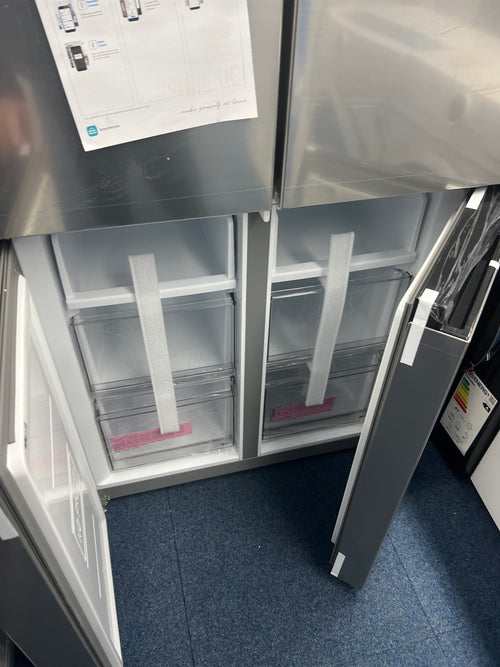 Midea MDRF632FIE46 - Stainless steel Side By Side Frost Free Fridge Freezer - E energy - Unboxed