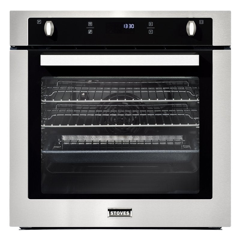 Stoves SEB602PY - Stainless Steel Built-In Single Oven - 73L Capacity - Pyrolytic - A Energy Rating