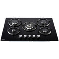 Belling GTG75C - Black 75cm 5 Burner Gas Hob - Built-in