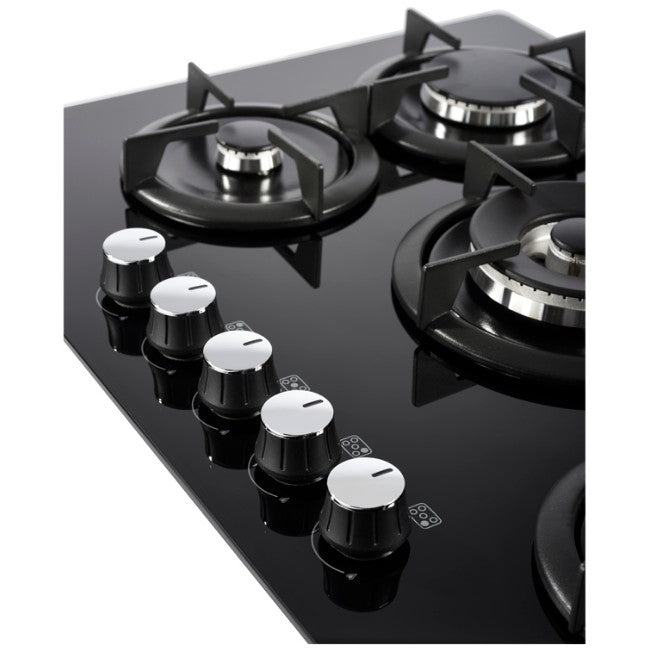 Belling GTG75C - Black 75cm 5 Burner Gas Hob - Built-in
