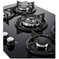 Belling GTG75C - Black 75cm 5 Burner Gas Hob - Built-in