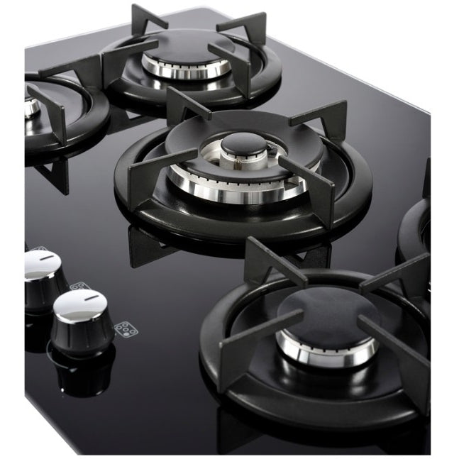 Belling GTG75C - Black 75cm 5 Burner Gas Hob - Built-in