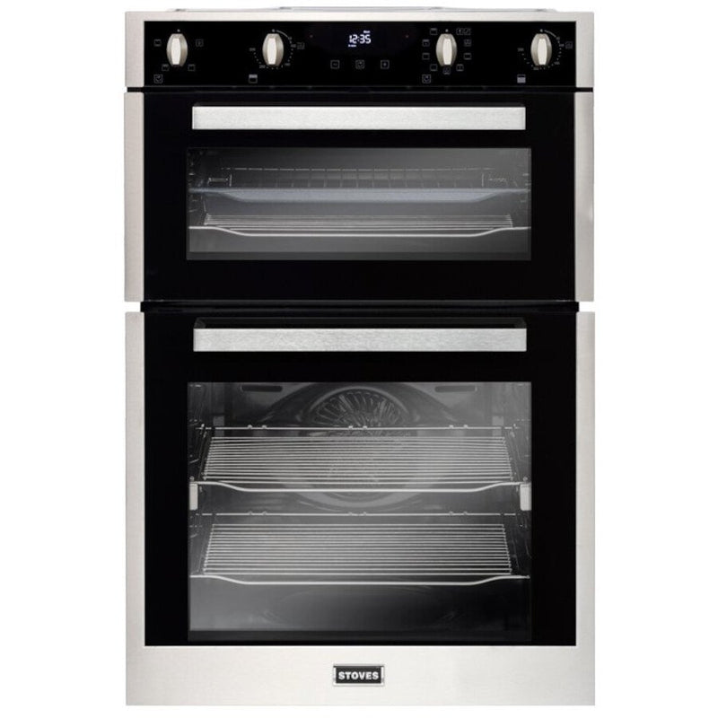 Stoves BI902MFCT - Stainless Steel Double Oven - 110L Capacity - A Energy Rated