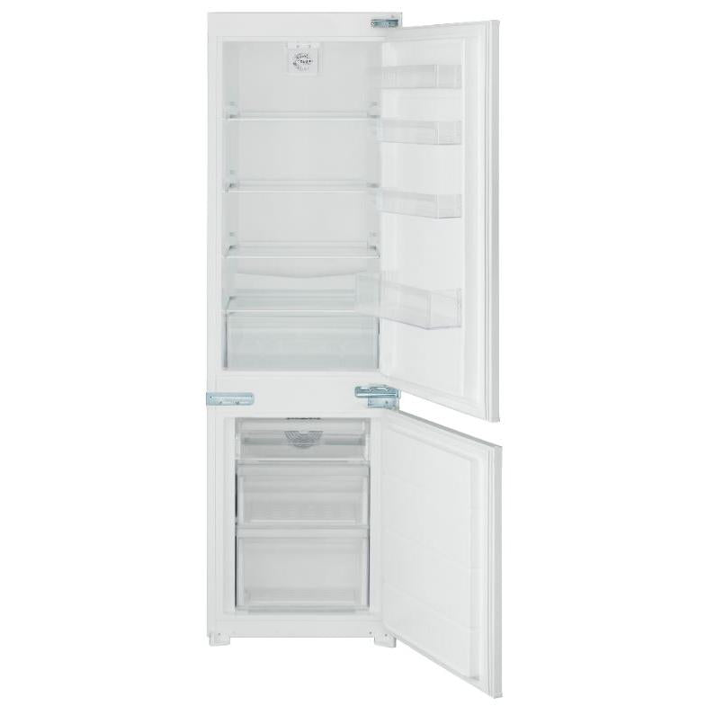 Belling B70309FF - White 70/30 Split Integrated Fridge Freezer - 243L Capacity - E Energy Rating