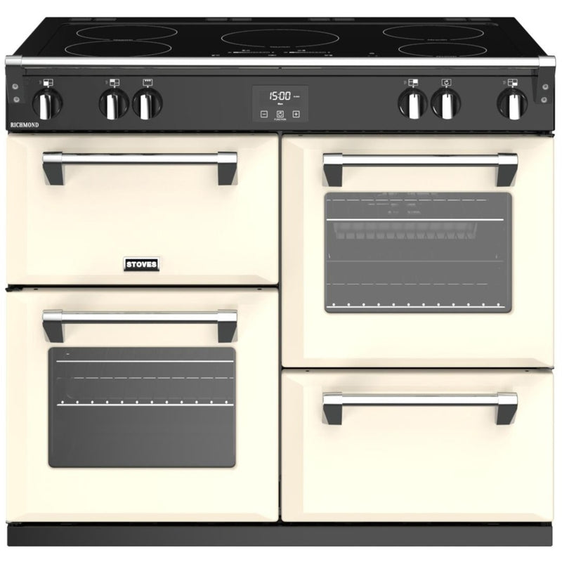 Stoves Richmond S1000Ei MK22 - Classic Cream 100cm Range Cooker - 4 Ovens, 5 Zones, Induction Hob - A Energy