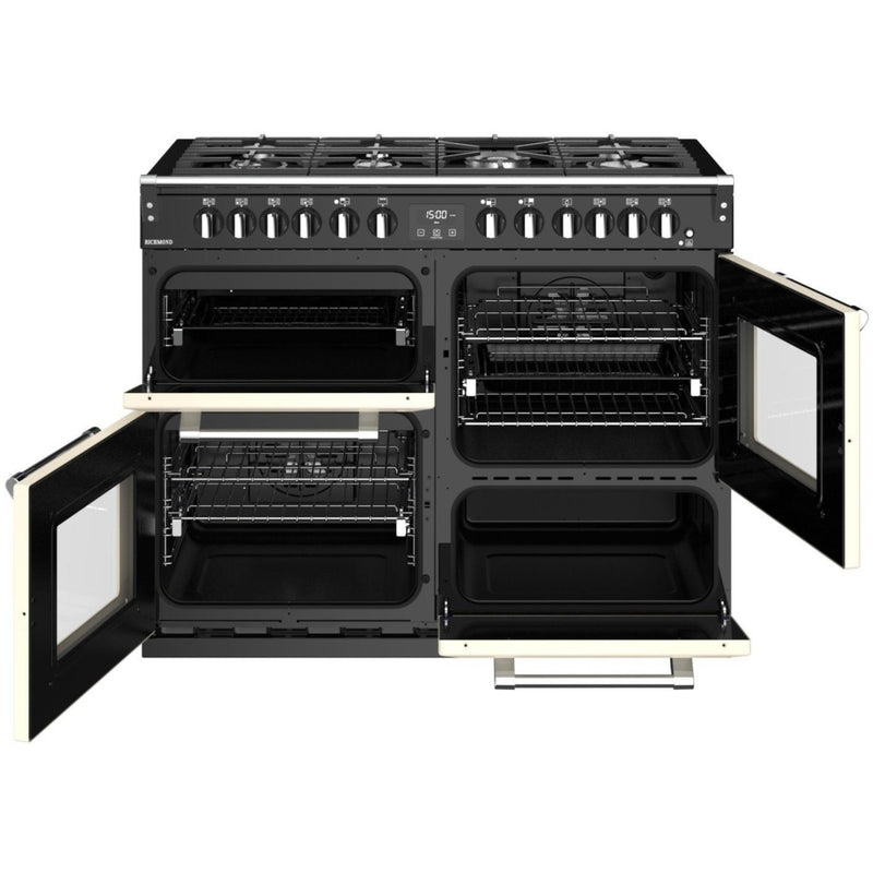 Stoves Richmond S1100DF MK22 - Classic Cream 110cm Dual Fuel Range Cooker - Quad Oven 204L Capacity - A Energy Rating