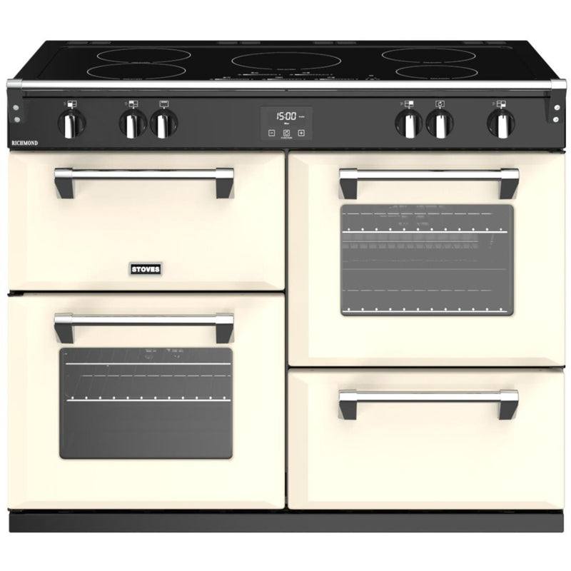 Stoves Richmond S1100Ei MK22 - Classic Cream 110cm Range Cooker - 204L Capacity - A Energy Rating