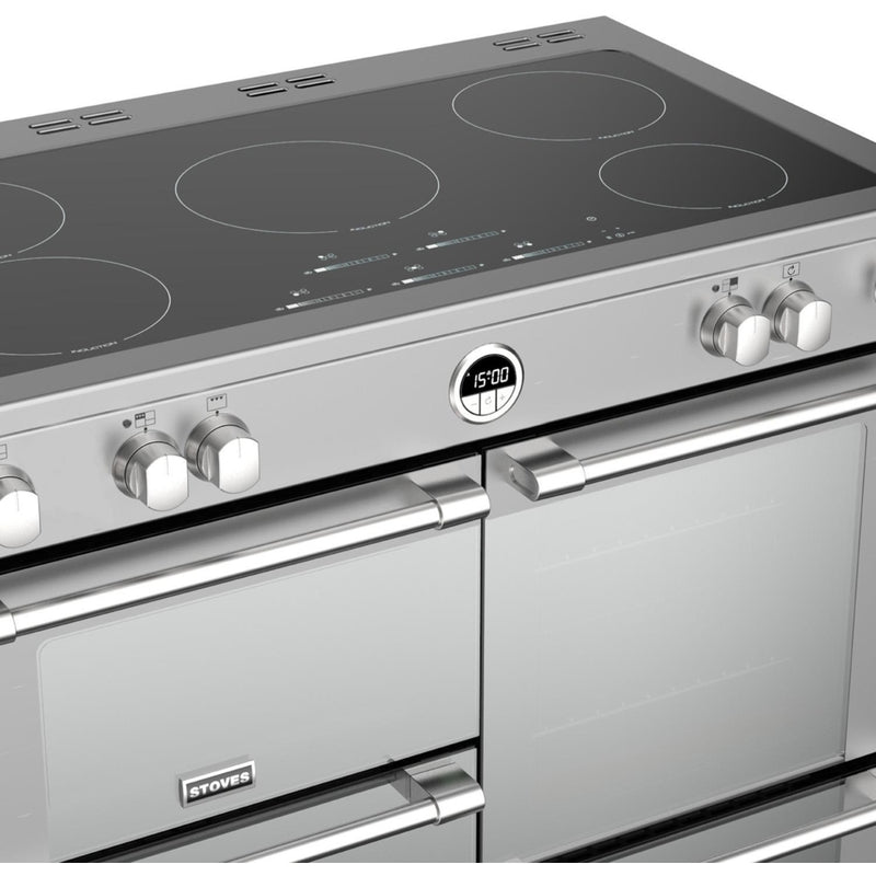 Stoves Sterling S1000Ei MK22 - Stainless Steel Range Cooker - 100cm - 5 Zone Induction - A Energy Rating