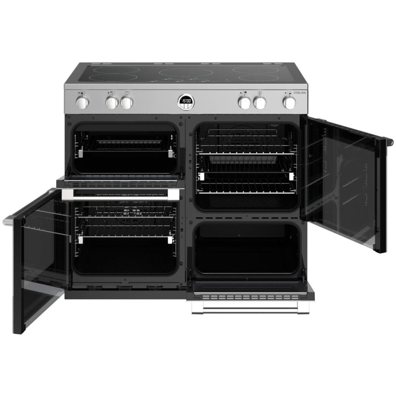 Stoves Sterling S1000Ei MK22 - Stainless Steel Range Cooker - 100cm - 5 Zone Induction - A Energy Rating