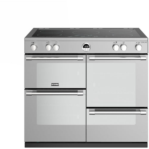 Stoves Sterling S1000Ei MK22 - Stainless Steel Range Cooker - 100cm - 5 Zone Induction - A Energy Rating