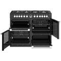 Stoves Sterling S1100DF MK22 - Black 110cm Dual Fuel Range Cooker - Quad Oven 204L - A Energy Rating