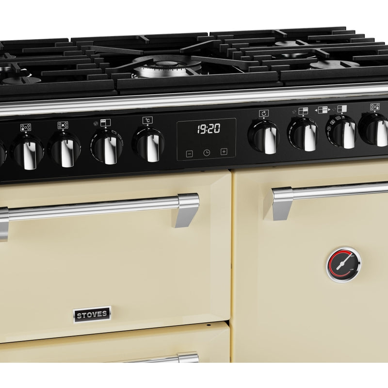 Stoves Richmond Deluxe D900DF - Cream 90cm Dual Fuel Range Cooker - 168L Capacity - A Energy Rating