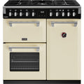 Stoves Richmond Deluxe D900DF - Cream 90cm Dual Fuel Range Cooker - 168L Capacity - A Energy Rating