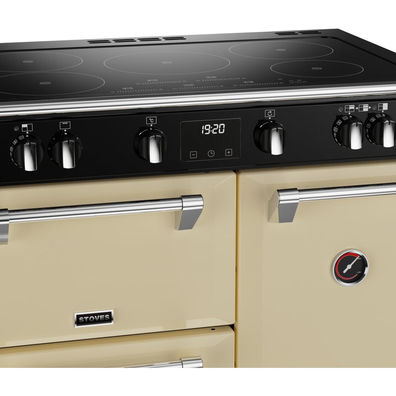 Stoves Richmond Deluxe D900Ei TCH - Classic Cream 90cm Induction Range Cooker - 168L Capacity - A Rated