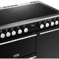 Stoves Precision Deluxe D900Ei RTY - Black 90cm Induction Range Cooker - 168L Capacity - A Energy Rated