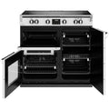 Stoves Richmond Deluxe D900Ei TCH - Icy White 90cm Induction Range Cooker - 168L - A energy