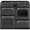 Stoves Richmond Deluxe D1000DF - Anthracite Grey 100cm Dual Fuel Range Cooker - 7 Burners, 13 Functions, 183L, A Energy