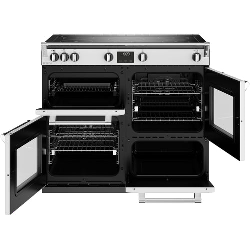Stoves Richmond Deluxe D1000Ei TCH - Icy White 100cm Induction Range Cooker - 183L Capacity - A Energy Rating
