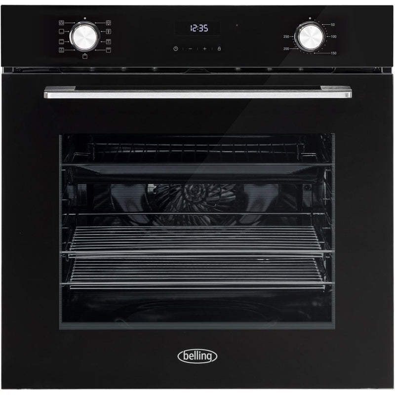 Belling BI603MF BLK 444411626 - Black Built in Electric Single Oven - Easy cleaning - A energy