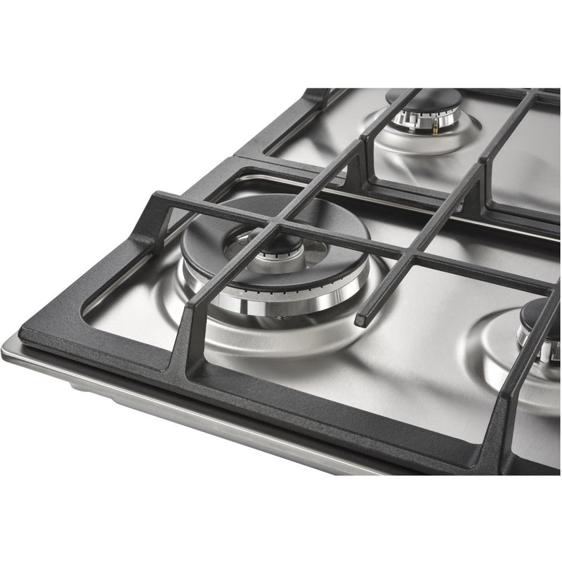 Belling GHU603CI - Stainless Steel 60cm 4 Burner Gas Hob - Wok Burner - Front Controls