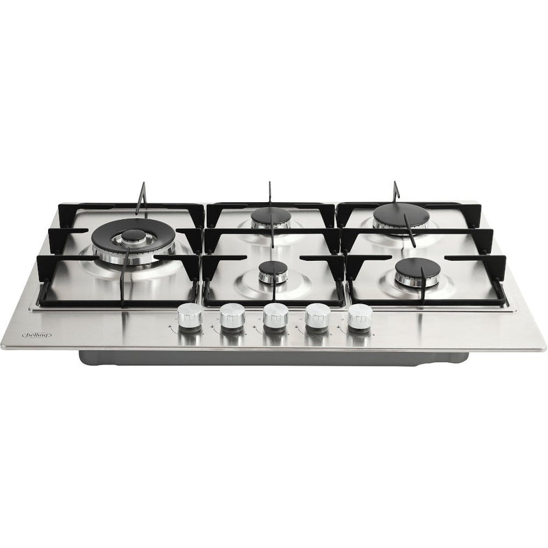 Belling GHU753RI - Stainless Steel 75cm 5 Burner Gas Hob - 3.6kW Wok Burner