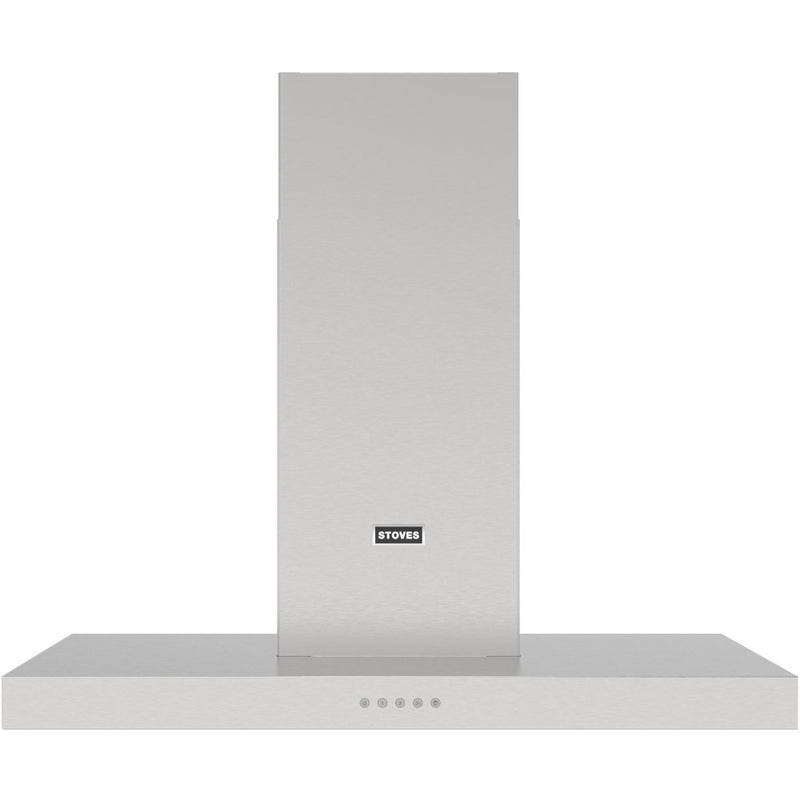 Stoves Sterling 90T - Stainless Steel 90cm Chimney Cooker Hood - 590 m³/h - A+ energy