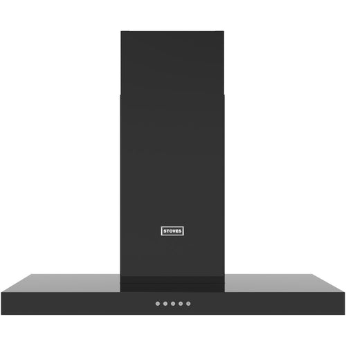 Stoves Sterling 110T - Black 110cm Chimney Cooker Hood - 590 m³/h (Variable) - A+ energy