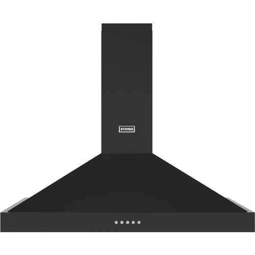 Stoves Sterling 110PYR Black - Black 110cm Chimney Extractor - 610 m³/h, A+ Energy