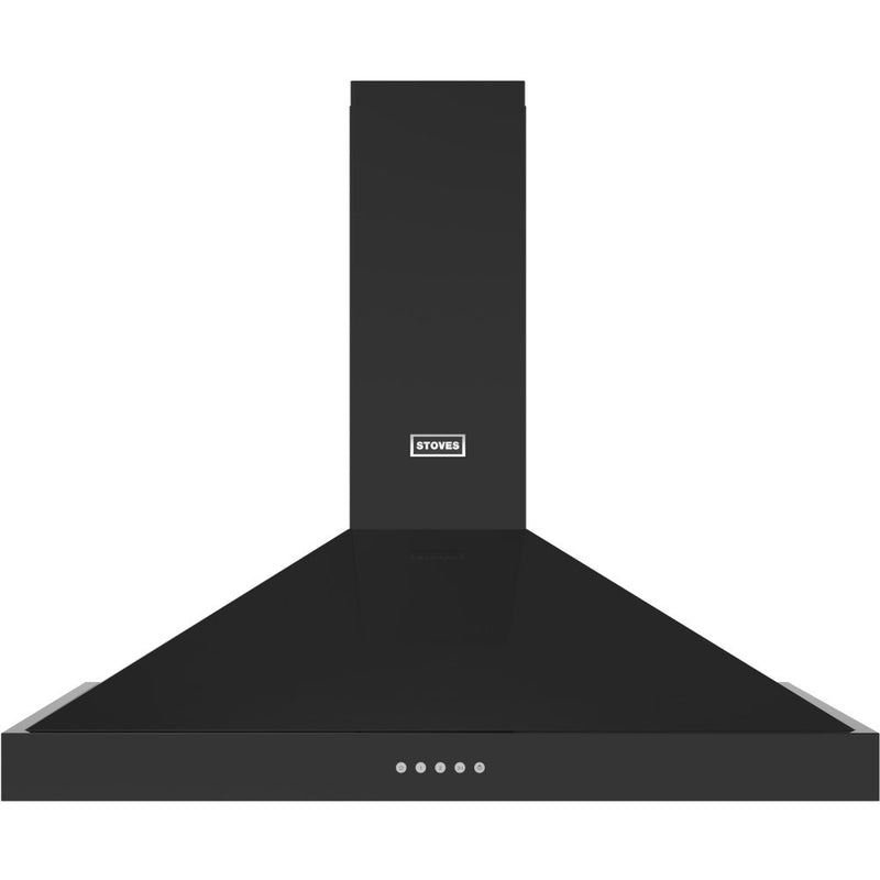 Stoves Sterling 110PYR Black - Black 110cm Chimney Extractor - 610 m³/h, A+ Energy