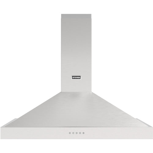 Stoves Sterling 110PYR - Stainless Steel 110cm Chimney Extractor - 610 m³/h - A+ Energy Rating