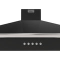 Stoves Richmond 100PYR - Black 100cm Chimney Cooker Hood - 610 m³/h, A+ Energy