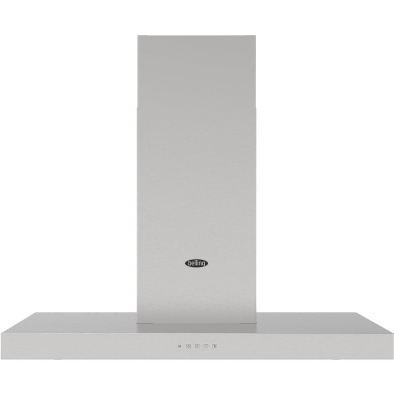 Belling Cookcentre 100T - Stainless Steel 100cm Chimney Cooker Hood - 580 m³/h Extraction, 3 Speeds, C Energy