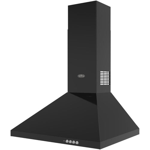 Belling CHIM 603PYR BLK - Black Chimney Cooker Hood - 600 m³/h - C Energy Rating