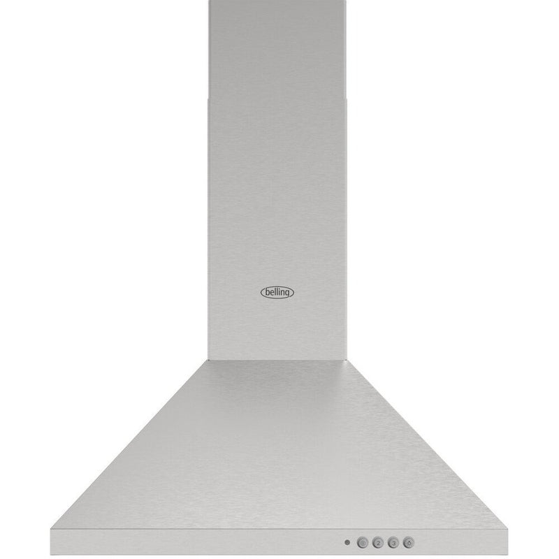 Belling 603PYR - Stainless Steel 60cm Chimney Cooker Hood - 600 m³/h - C energy