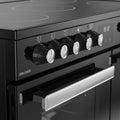 Belling RCA COOKCENTRE 90E B - Black 90cm Range Cooker - 174L Capacity - A Energy Rating