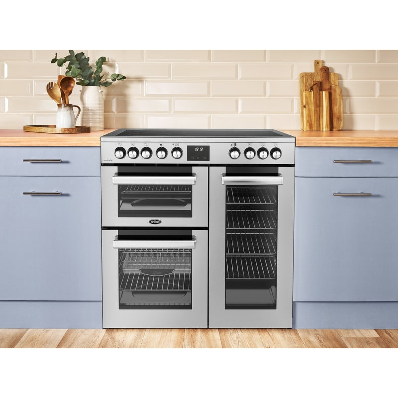 Belling RCA COOKCENTRE 90E S - Stainless Steel 90cm Range Cooker - 174L Capacity - A Energy Rating