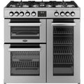 Belling RCA COOKCENTRE 90DF - Stainless Steel 90cm Dual Fuel Range Cooker - 174L Capacity - A Energy Rating