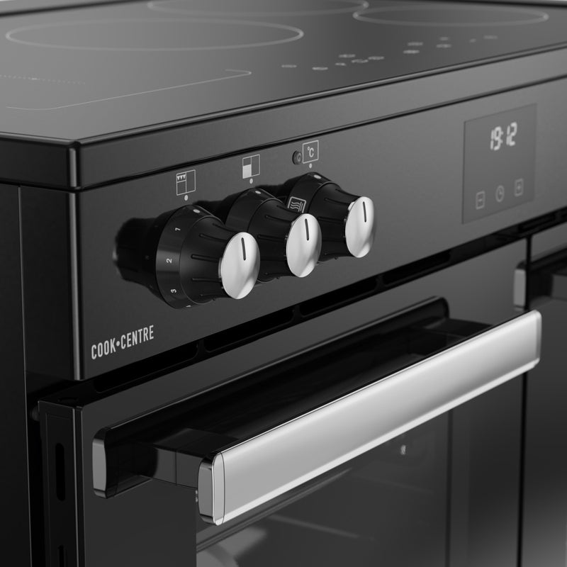 Belling RCA COOKCENTRE 90Ei - Black Range Cooker - 90cm - 174L Capacity - A Energy Rating