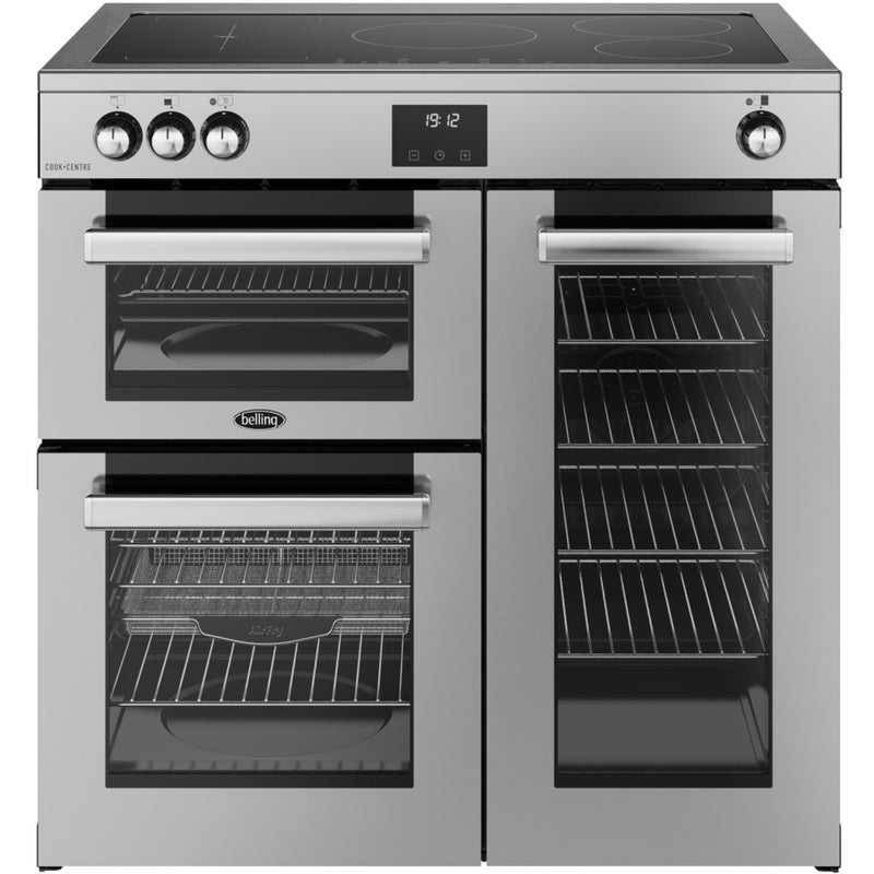 Belling RCA COOKCENTRE 90Ei - Stainless Steel 90cm Induction Range Cooker - 174L Capacity - A Energy Rating