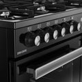 Belling RCA COOKCENTRE 100DF - Black 100cm Dual Fuel Range Cooker - 199L Capacity - A Energy Rating