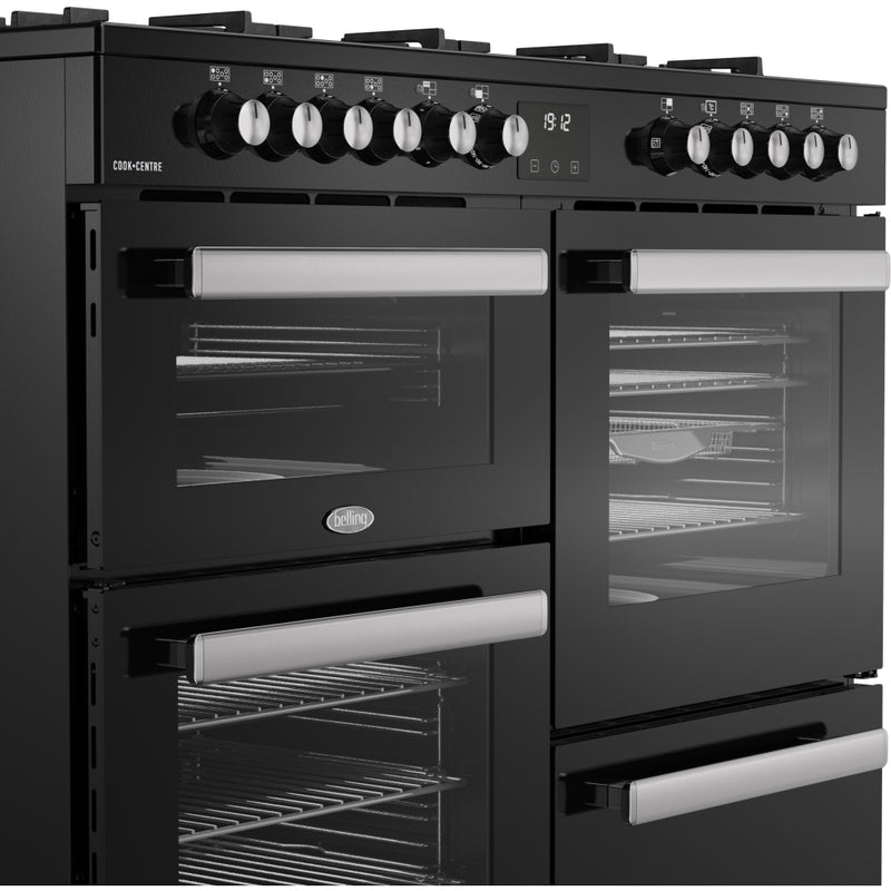 Belling RCA COOKCENTRE 110DF - Black 110cm Dual Fuel Range Cooker - 199L Capacity - A Energy Rating