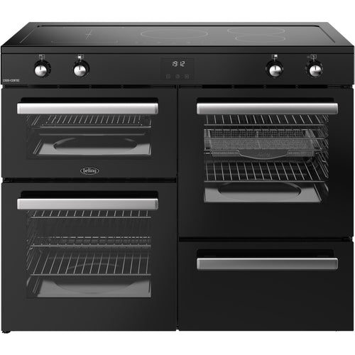 Belling RCA COOKCENTRE 110Ei - Black 110cm Induction Range Cooker - 194L Capacity - A Energy Rating